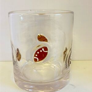 Icon Juice Glass with Footballs